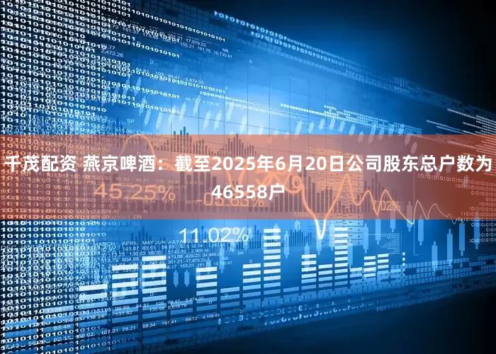 千茂配资 燕京啤酒：截至2025年6月20日公司股东总户数为46558户